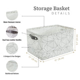 Large Water Resistant Storage Bin, 15-in x 11-in x 9.5-in, 6-pk, Black Pattern J3A0 - product image 4