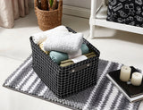 Large Water Resistant Storage Bin, 15-in x 11-in x 9.5-in, 6-pk, White Pattern F2P4 - product image 5