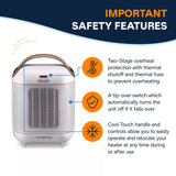 HFX30C15WCA Capsule Ceramic Fan Heater, White X4G1 - product image 6