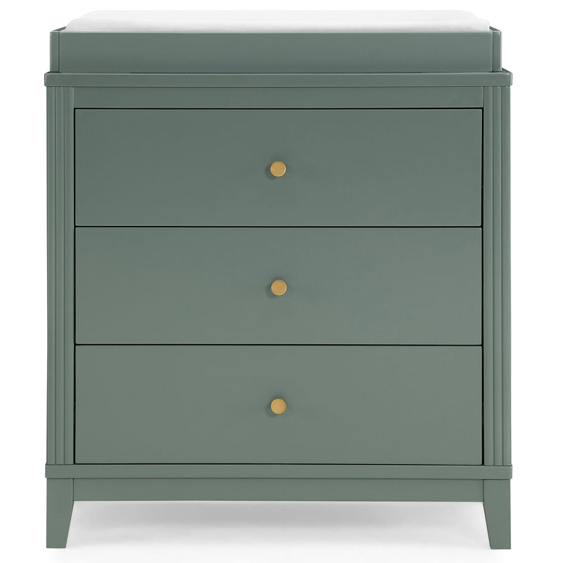Eloise 3-Drawer Dresser with Changing Top, Grassy Glen N6G5