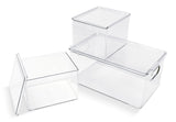 Clear Storage Bin Set, 3-pc J7C0 - product image 2