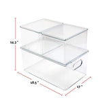 Clear Storage Bin Set, 3-pc J7C0 - product image 6