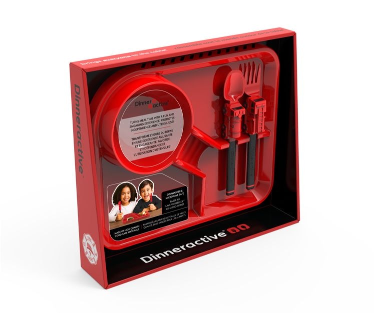 Danawares Firefighter Theme Plastic Meal Tray Set, 3-pc H5H1
