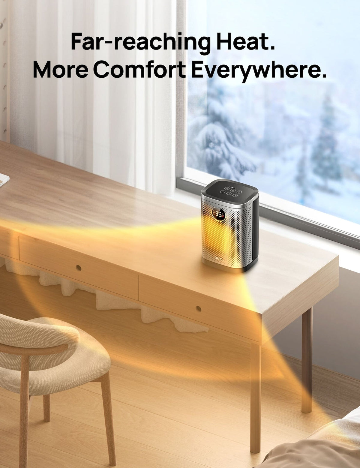 Home 1500W Portable Indoor PTC Ceramic Space Heater F1B1 - product image 7
