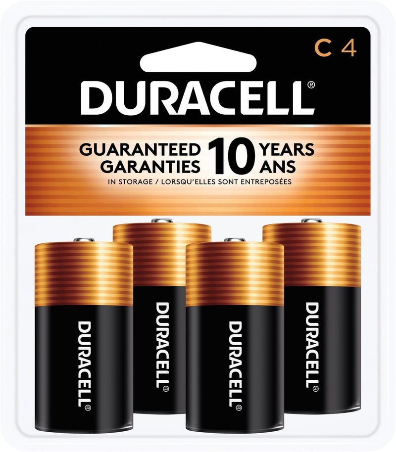 Coppertop C Alkaline Batteries, All Purpose, 4-pk M6Y5