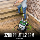 HPW3204-2 POWER+ 3200 PSI Pressure Washer with 2 x 6.0Ah Batteries and 320W Charger Q4X3 - product image 3