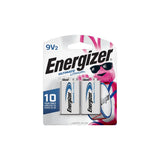 2-pk 9V / 9 Volt Lithium Batteries, EZ Turn Lock, PowerSeal C3K8 - product image 1