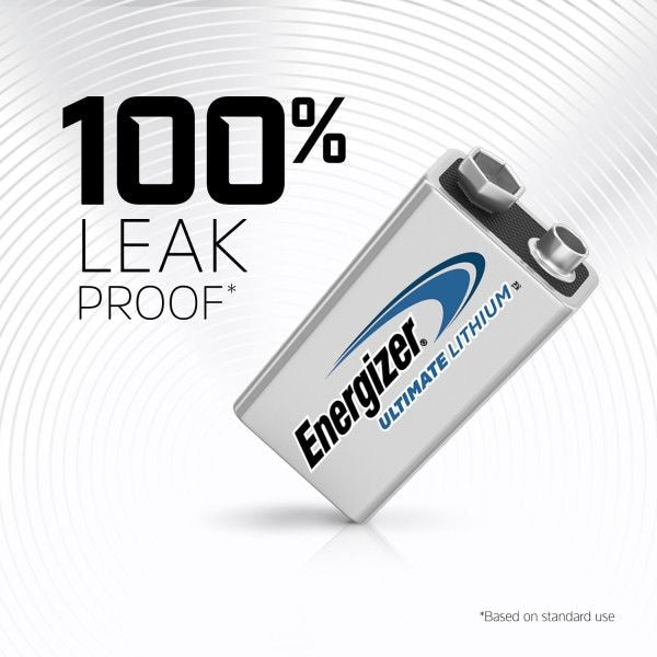 2-pk 9V / 9 Volt Lithium Batteries, EZ Turn Lock, PowerSeal C3K8 - product image 2