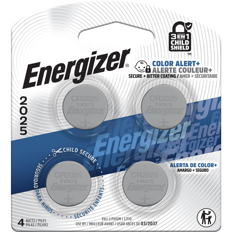 2025 3V Lithium Coin Batteries, Long-Lasting, 4-pk P3Q6