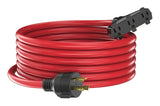 30A 25-ft Triple-Outlet Extension Cord, Red C8C5 - product image 1