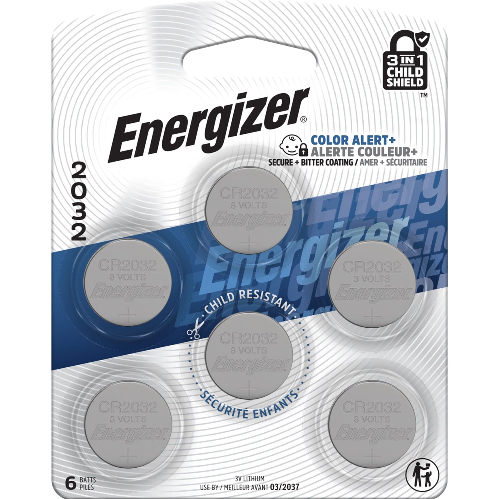6-pk CR2032 3V / 3 Volt Lithium Coin Cell Batteries, Long Lasting O0Z7 - product image 2