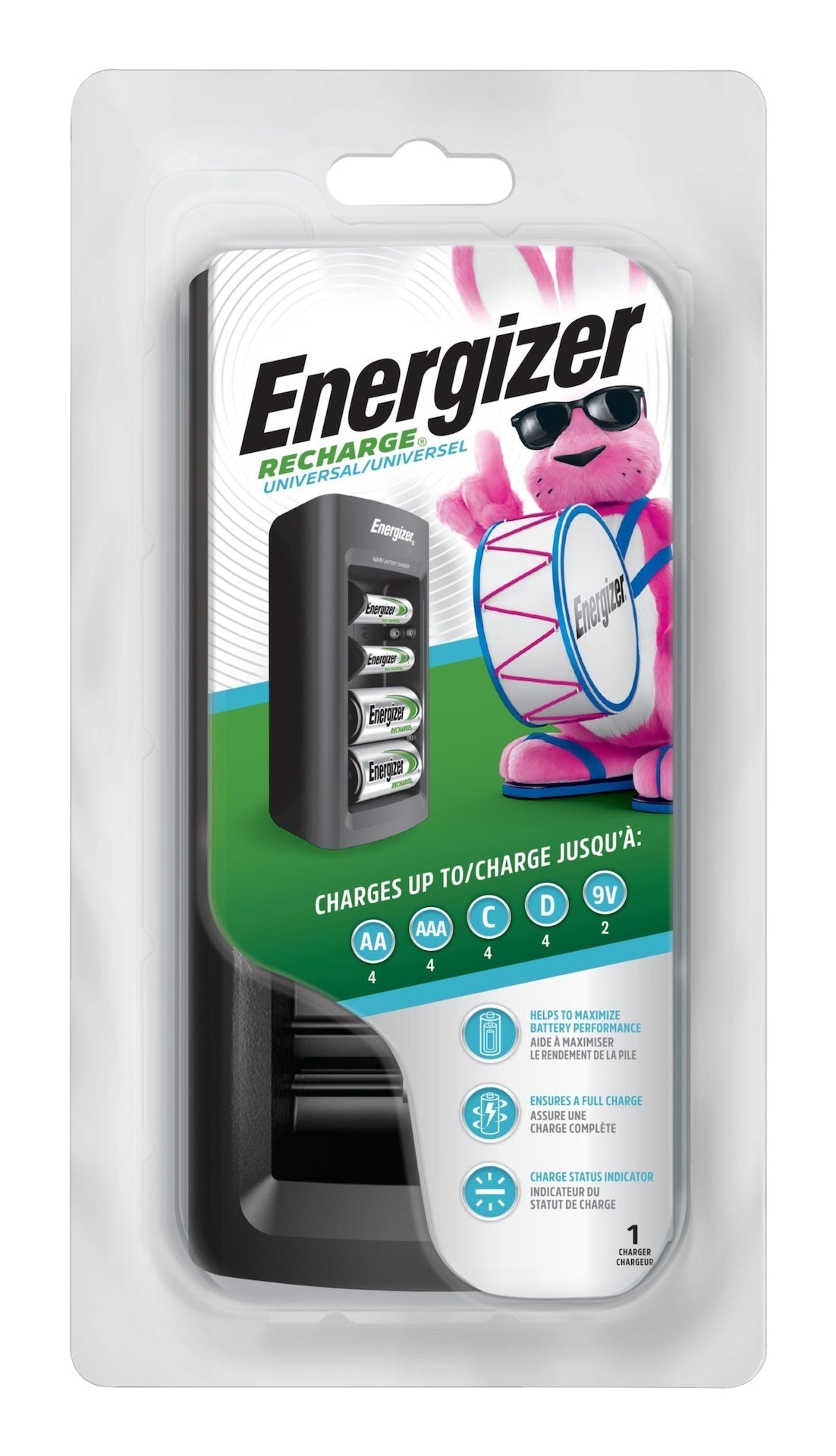 CHFC Universal Battery Charger For NiMH Rechargeable Batteries, AA/AAA/C/D/9V C5B7 - product image 3