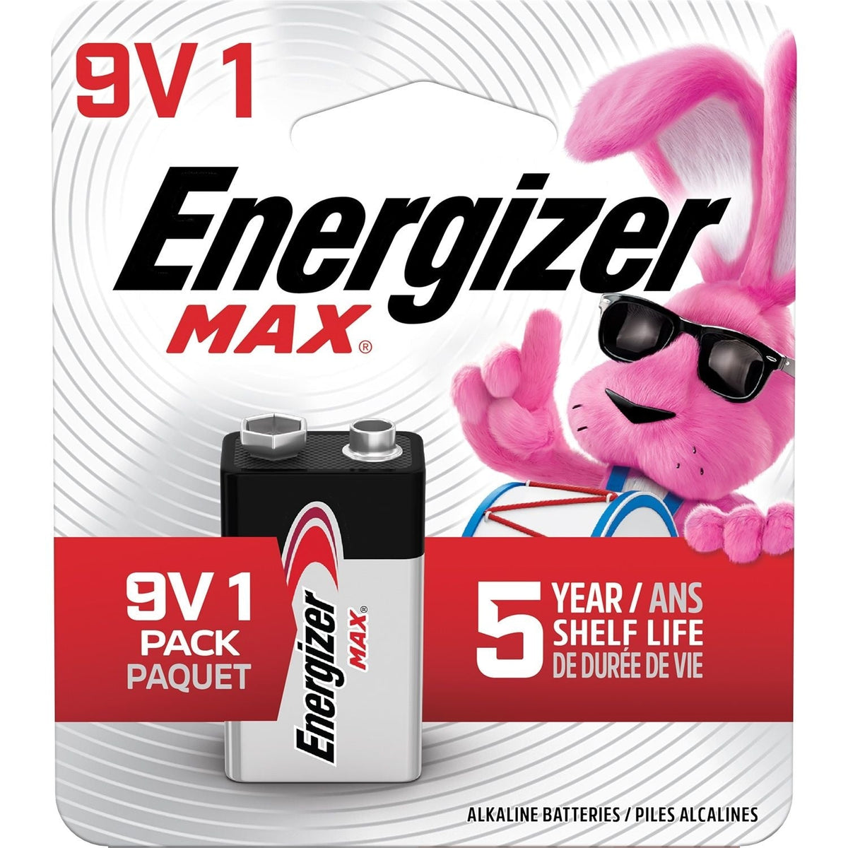 Max 1-pk 9V / 9 Volt Alkaline Battery, Long Lasting, All Purpose I3A9 - product image 1