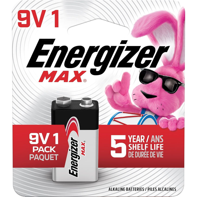 Max 1-pk 9V / 9 Volt Alkaline Battery, Long Lasting, All Purpose I3A9