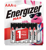 Max 12-pk AAA Alkaline Batteries, Long Lasting, All Purpose H7U0 - product image 1