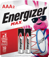 Max 2-pk AAA Alkaline Batteries, Long Lasting, All Purpose T5P5 - product image 1