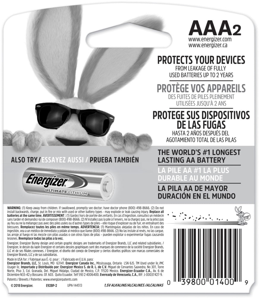 Max 2-pk AAA Alkaline Batteries, Long Lasting, All Purpose T5P5 - product image 2