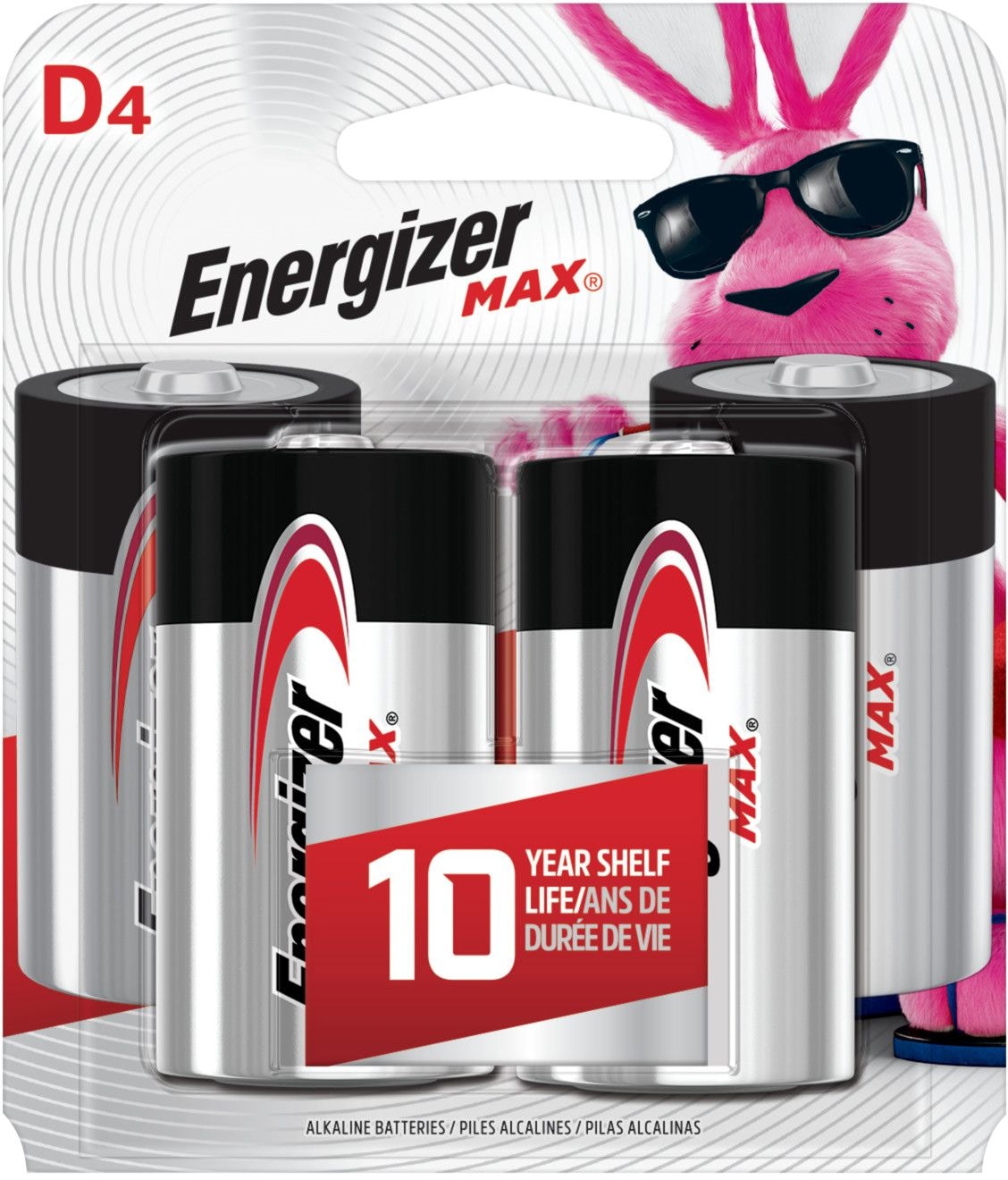 Max 4-pk D Alkaline Batteries, Long Lasting, All Purpose M9G5 - product image 2