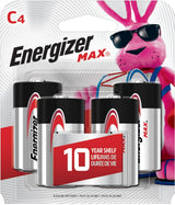 Max4-pk C Alkaline Batteries, Long Lasting, All Purpose I2N6 - product image 1