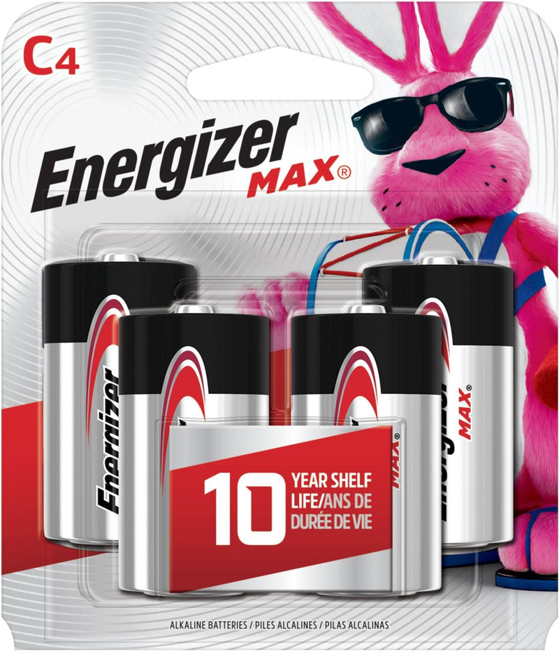 Max4-pk C Alkaline Batteries, Long Lasting, All Purpose I2N6