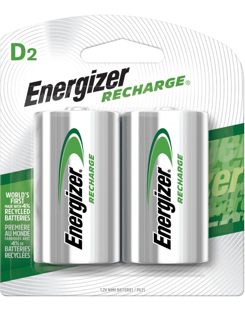 NH50BP-2 2-pk D NiMH Rechargeable Batteries, Pre-Charged, Long Lasting A8N0