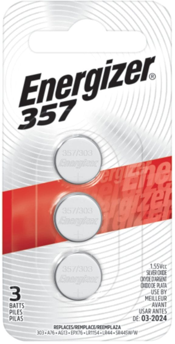 Silver Oxide 3-pk 357 LR44 AG13 303 A76 1.5V / 1.5 Volt Button Coin Cell Batteries A7M4