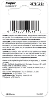 Silver Oxide 3-pk 357 LR44 AG13 303 A76 1.5V / 1.5 Volt Button Coin Cell Batteries A7M4 - product image 2