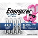 Ultimate AA Lithium Batteries, Long Lasting, All Purpose, 8-pk Q1R7 - product image 1
