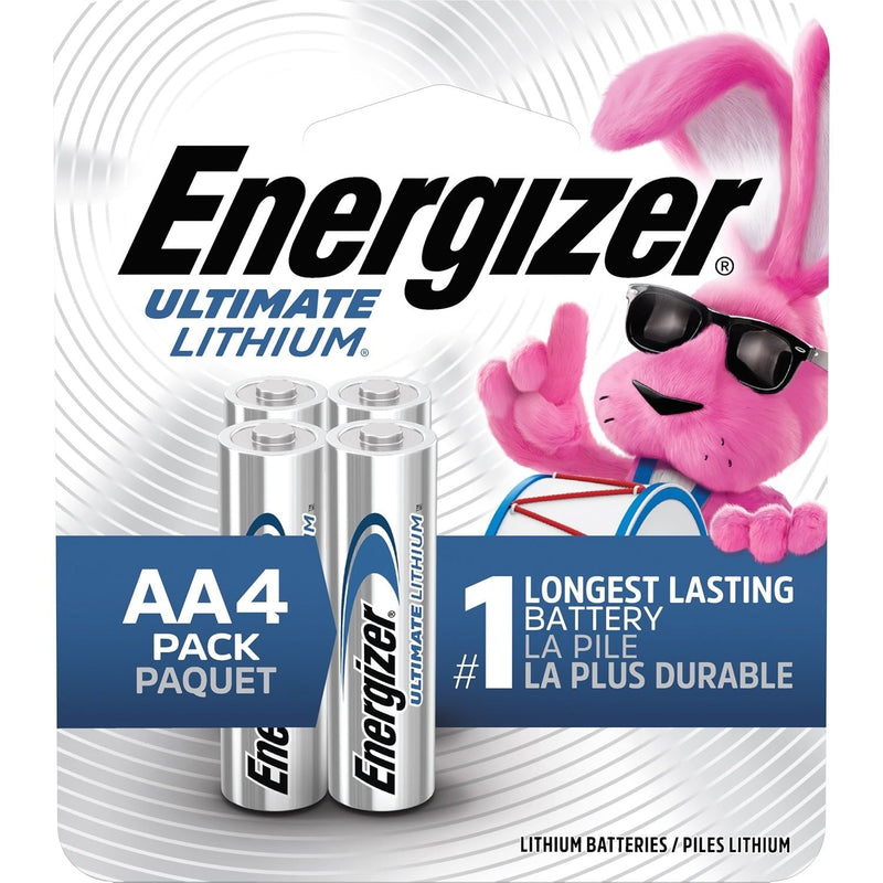 Ultimate Lithium AA Batteries, Long Lasting, All Purpose, 4-pk I5D9