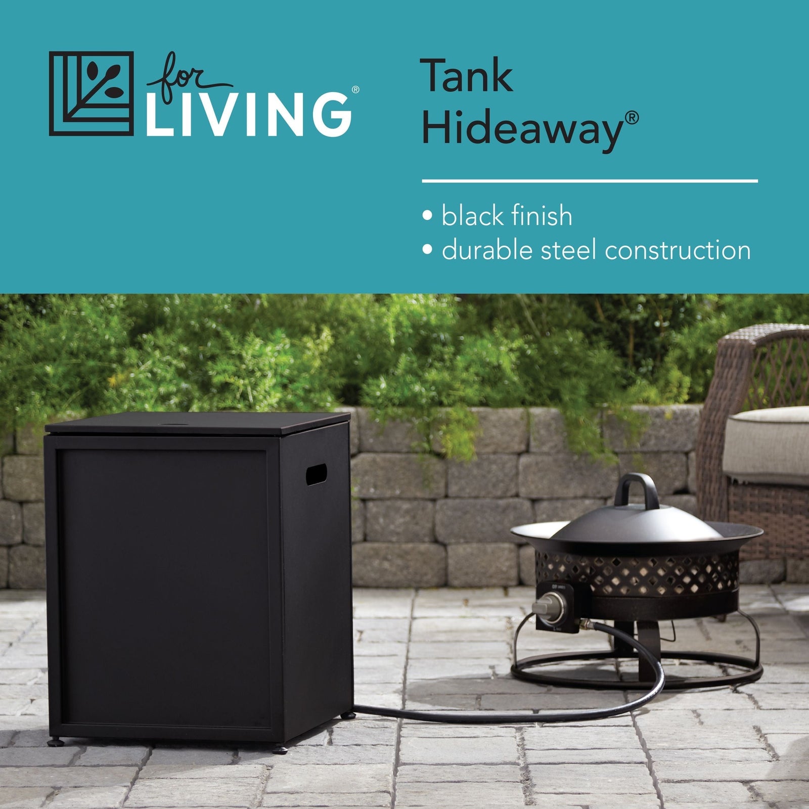 20lb Propane Tank Hideaway/Holder For Fire Pit Q6Y1 - product image 3