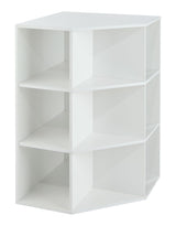 9-Cube Corner Unit Open Shelf Organizer, White X7U7 - product image 1