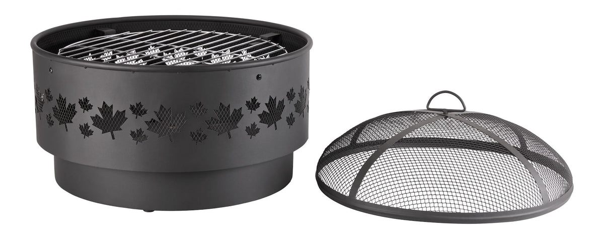 Brome Round Outdoor Wood Firepit, 24-in V5G4 - product image 5