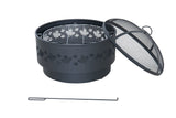 Brome Round Outdoor Wood Firepit, 24-in L5B1 - product image 7