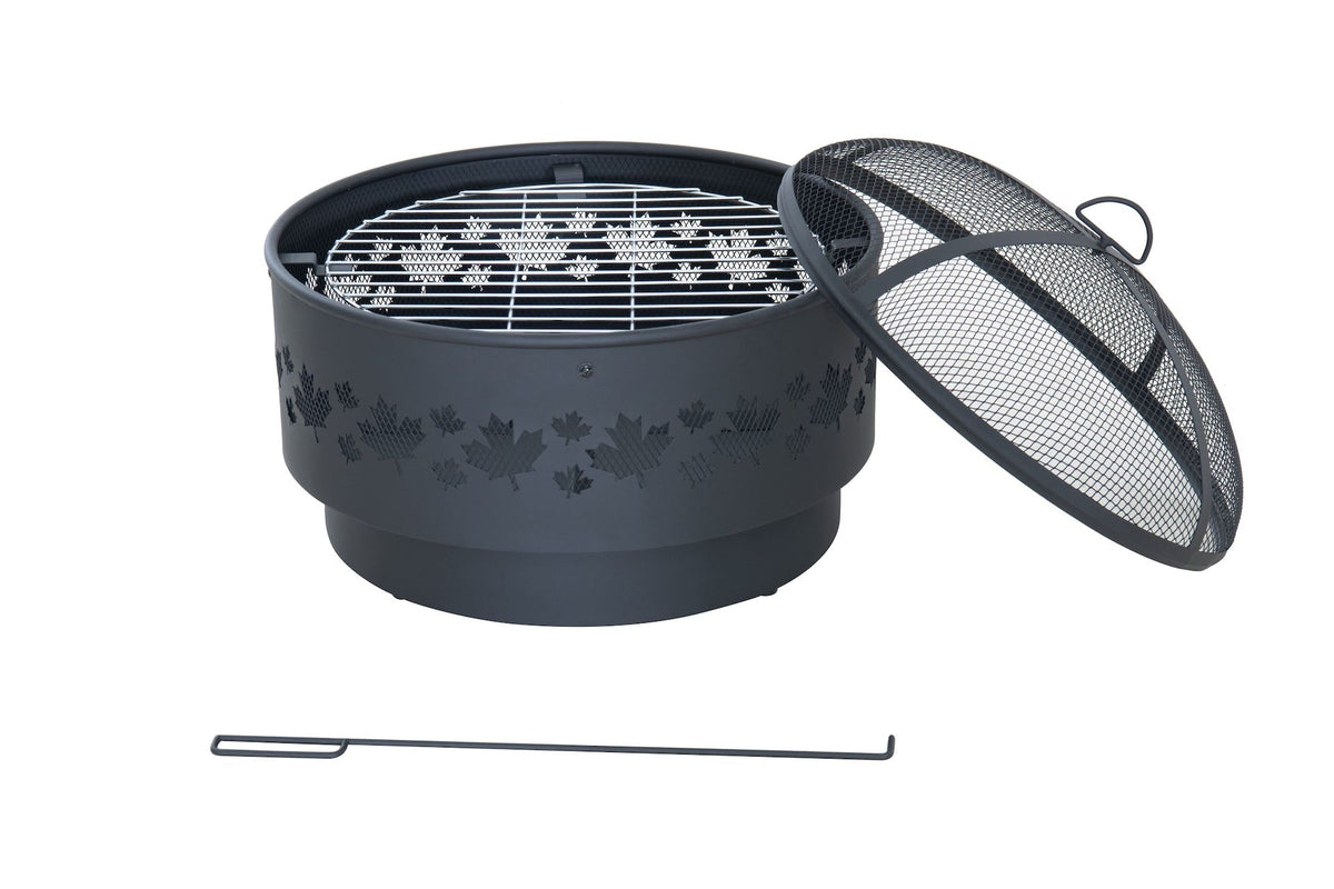 Brome Round Outdoor Wood Firepit, 24-in V5G4 - product image 7