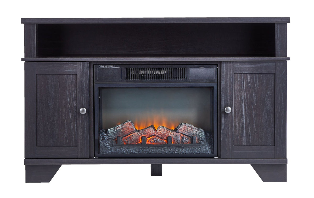 Hamilton Electric Fireplace TV Stand, 44.5-in, 1500W, Brown Cappucino T3U3 - product image 1