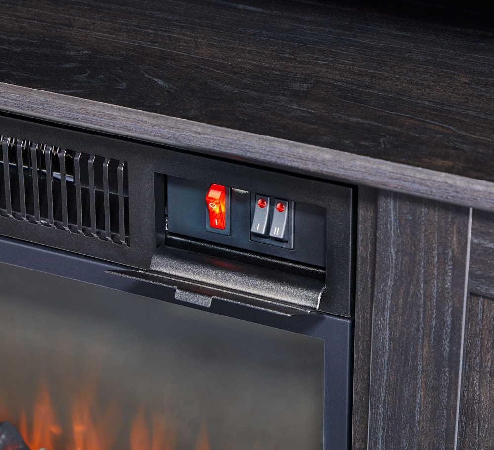 Hamilton Electric Fireplace TV Stand, 44.5-in, 1500W, Brown Cappucino T3U3 - product image 4