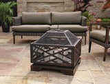 Lawrence Steel Outdoor Wood Burning Fire Pit with Fireplace Poker, 25 x 25 x 26-in O4H4 - product image 7