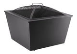 Lyall Square Outdoor Wood Firepit, 20-in, Black J6Y3 - product image 3