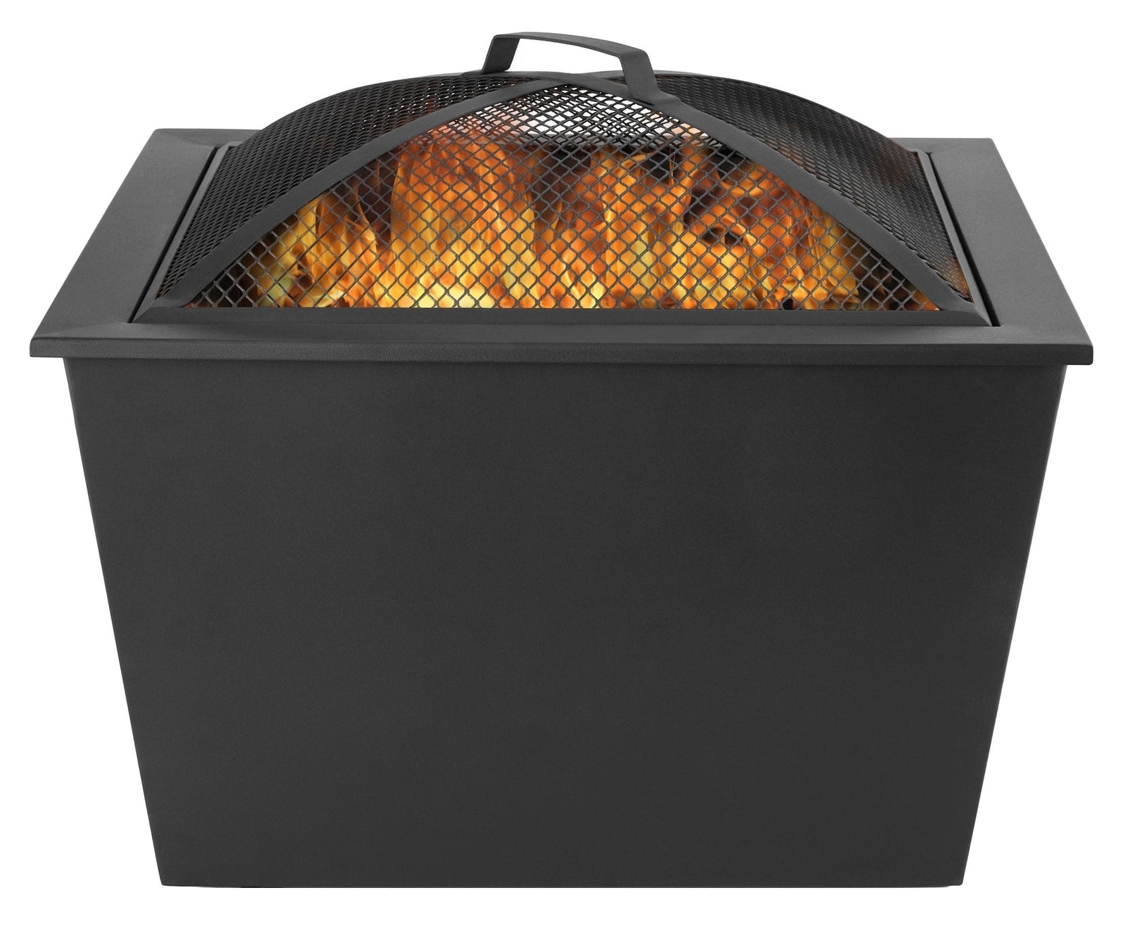 Lyall Square Outdoor Wood Firepit, 20-in, Black P6N7 - product image 5