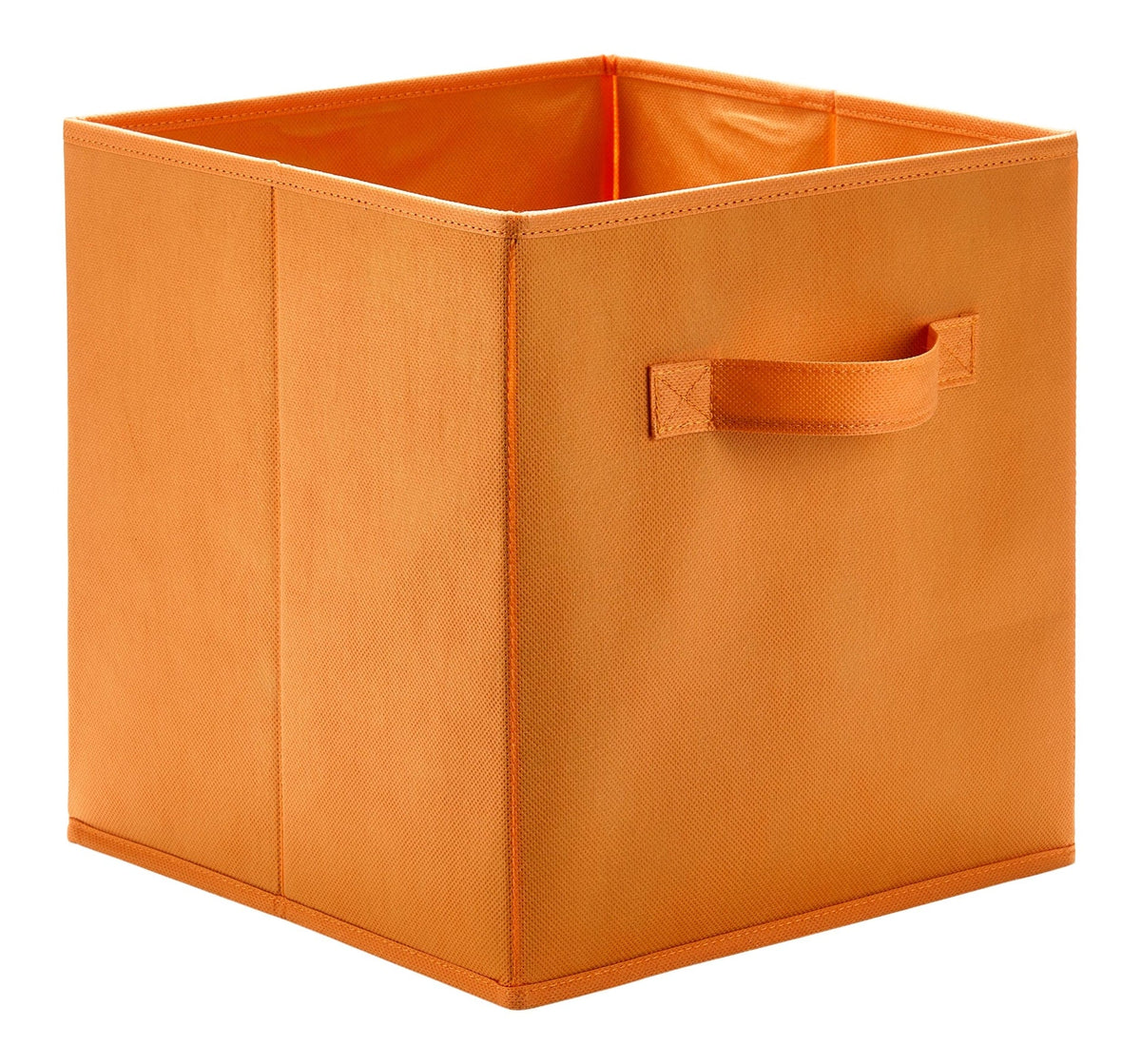Orange Fabric Foldable Storage Cube Drawers, 10.5x11-in P0T3 - product image 1
