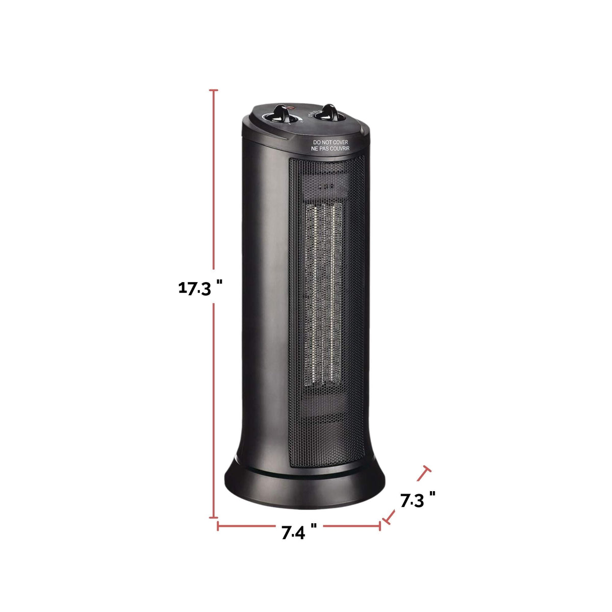 Oscillating Tower Ceramic Space Heater withThermostat, 1500W, Black D5S3 - product image 6