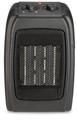 Portable Ceramic Space Heater withThermostat, 1500W, Black L6P3 - product image 1