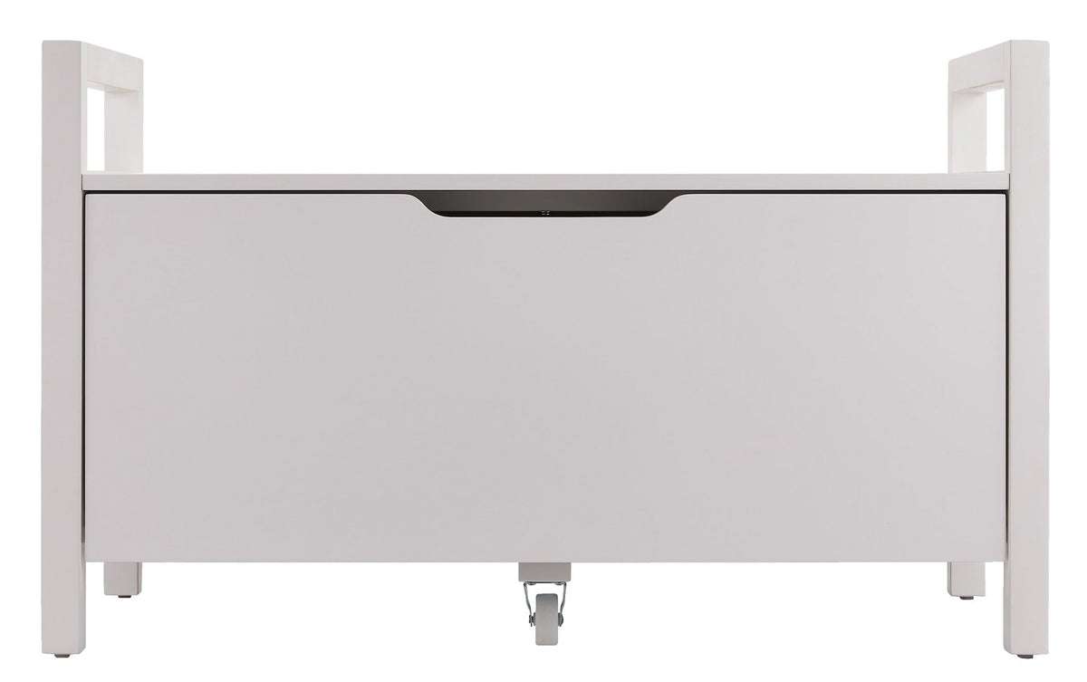 Pull-Out Storage Bench with Cut-out Handles, 36 x 17 x 22-in, White M5F5 - product image 1