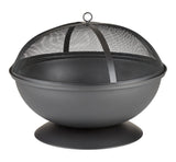 Steel Round Wood Burning Fire Pit/Fireplace, Rust-Resistant, 25-in N3P2 - product image 1