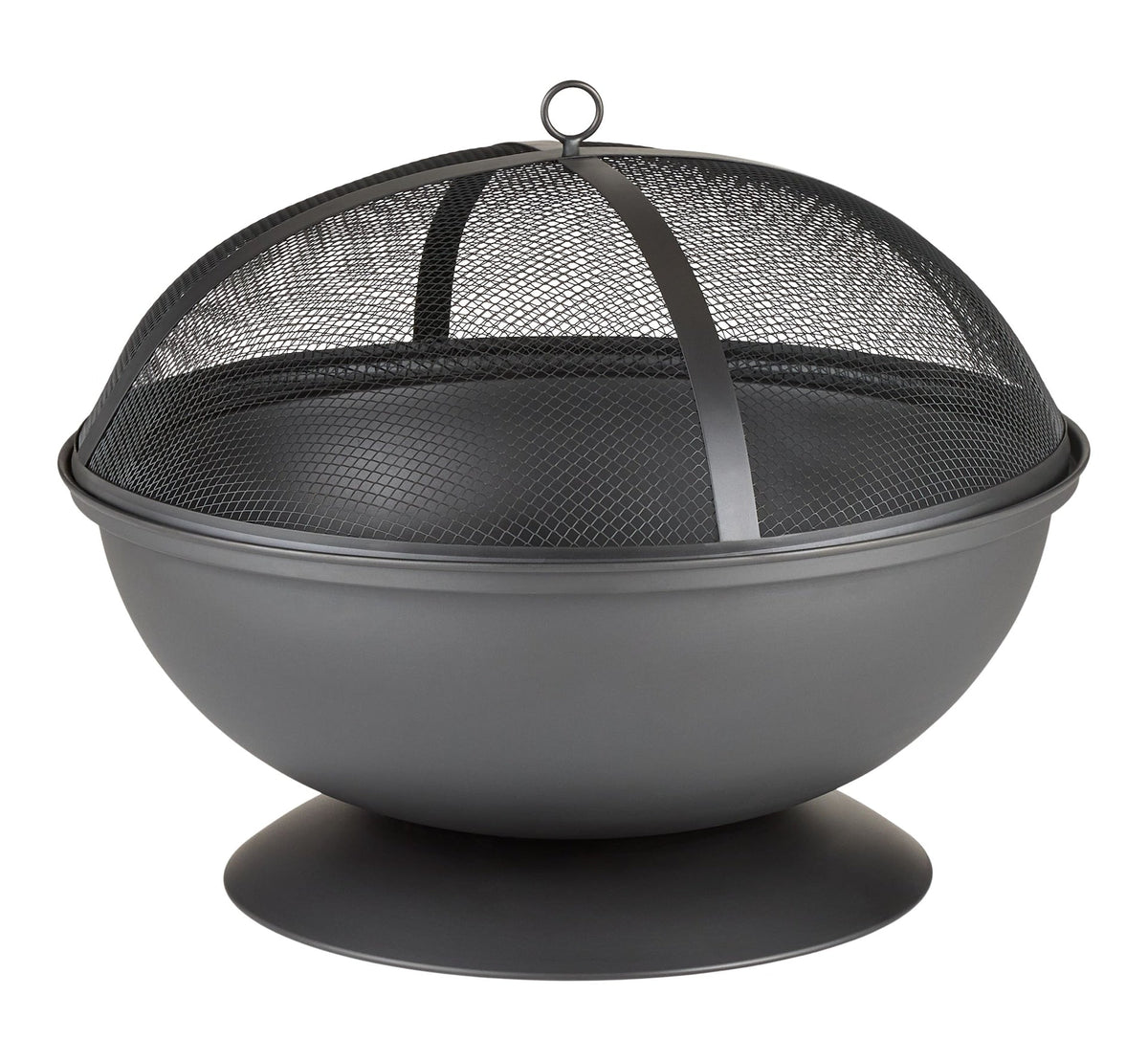 Steel Round Wood Burning Fire Pit/Fireplace, Rust-Resistant, 25-in E5F6 - product image 1