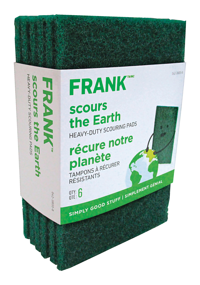 Heavy-Duty Scouring Pads / Scrub Sponges, 6-pk N9T0 - product image 2