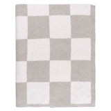 Childrenwear Tan Checkered Silky Mink Baby Blanket O2S1 - product image 1