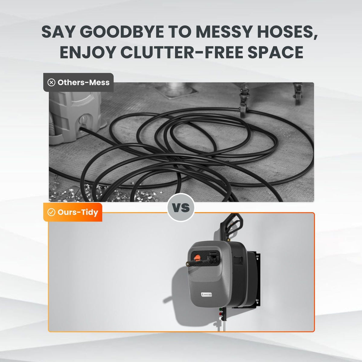Tools Grandfalls G20 Wall Mounted 1900 PSI 2.2 GPM Brushless Electric Pressure Washer with 65-ft Retractable Hard Hose V7Q4 - product image 6