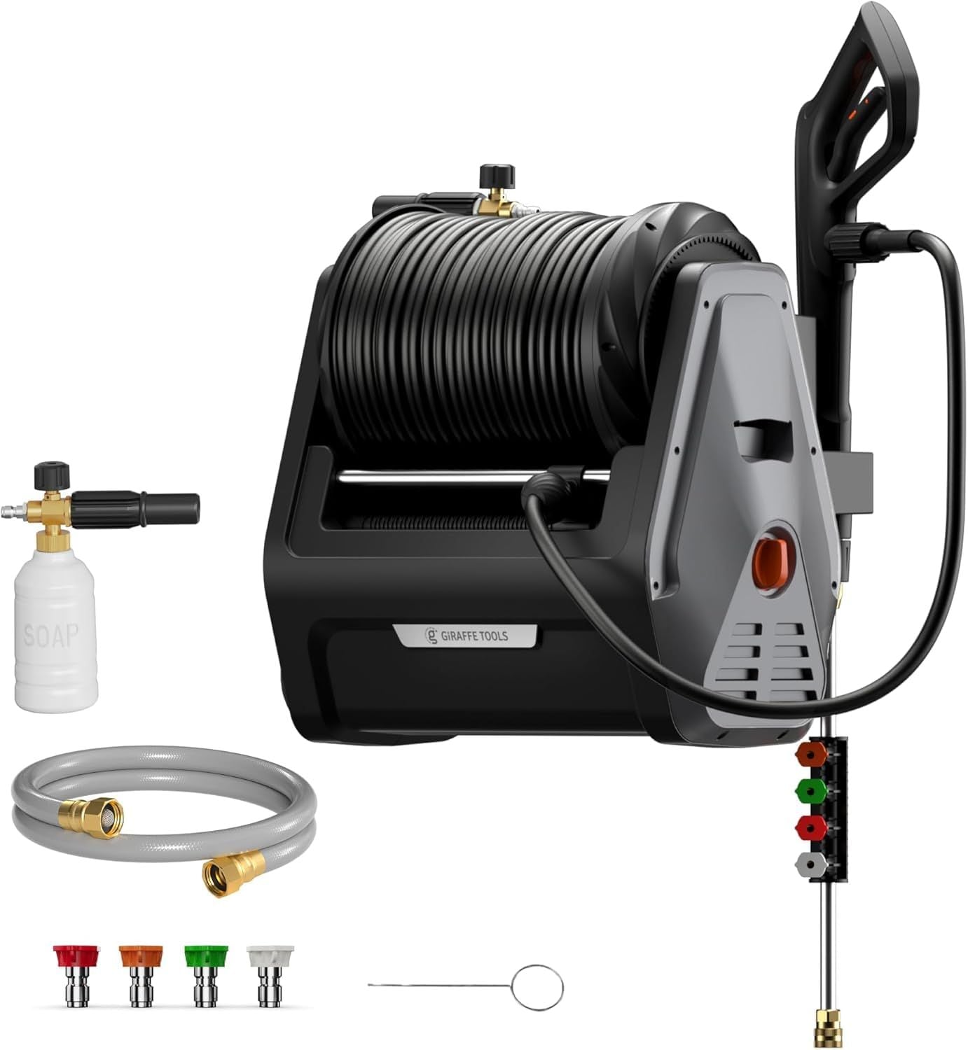 Tools Grandfalls G30 Wall Mounted 2100 PSI 2.2 GPM Brushless Retractable Electric Pressure Washer with 100-ft Hard Hose C7F2 - product image 4