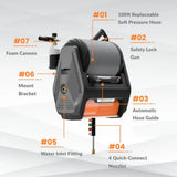 Tools Grandfalls Pro Wall Mounted 2700 PSI 1.6 GPM Brushless Retractable Electric Pressure Washer with 100-ft Hard Hose M1E7 - product image 5